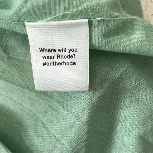 RHODE Daya dress in Jawahar Garden Mint Mini NEW - Picture 14 of 16